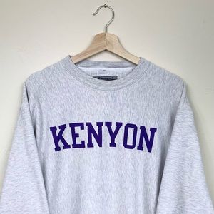 Vintage Champion Reverse Weave Kenyon College Ohio Crewneck Sweatshirt